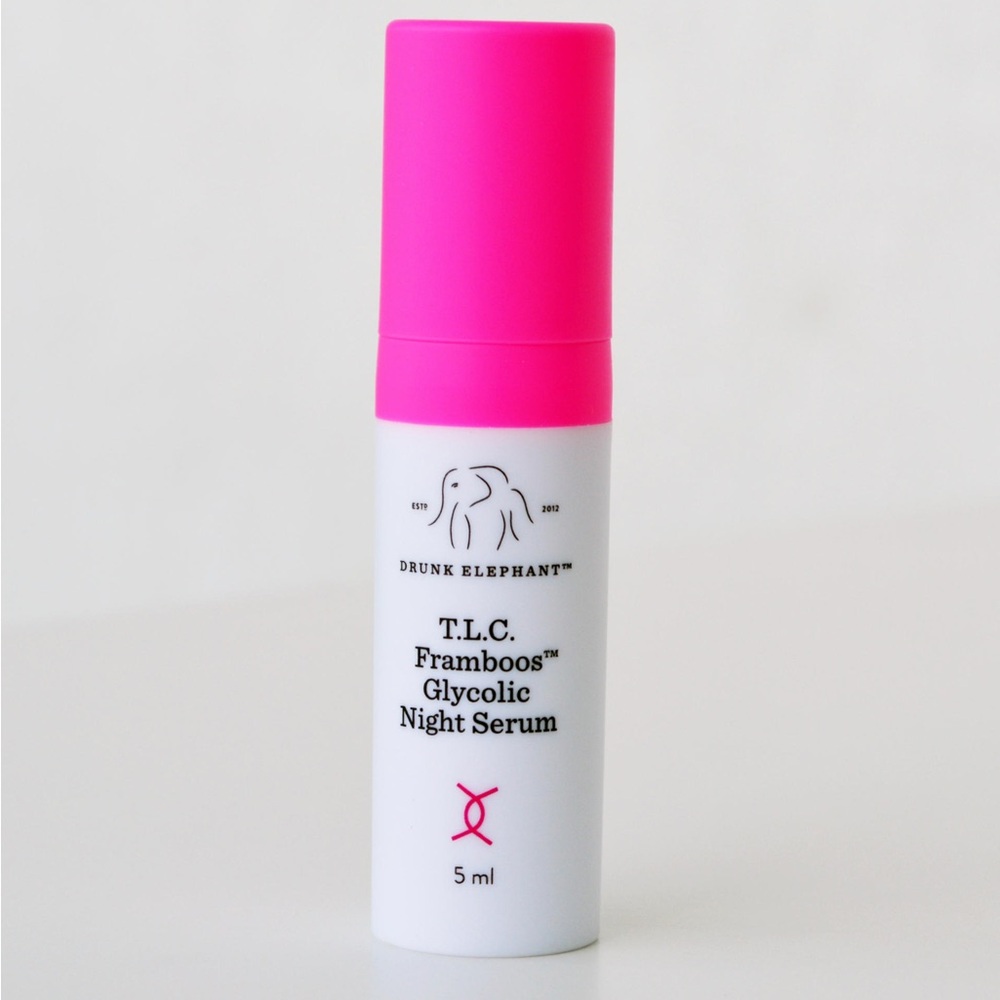 Drunk Elephant T.L.C. Framboos Glycolic Resurfacing Night Serum Travel Mini 5mL